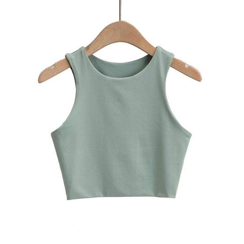 Summer Fashion Women Sexy Slim Tops O-neck Sleeveless Double Nylon Ladies Tank Tops