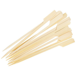 Cheap Food Grade Bulk Bamboo Gun Sharp Skewer Wooden Disposable Kebab BBQ Barbecue Grills Stick Fruit Picks Skewers