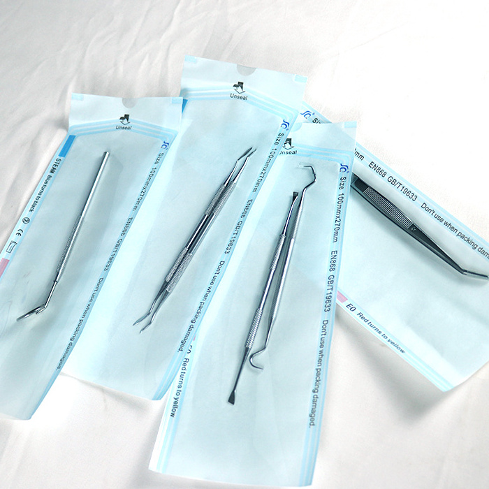 Dry heat sterilization pouch self-sealing sterilization pouch 75*250mm