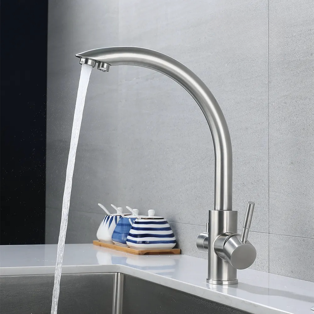 Unique Multi-Function Sinks Mixer 3 in 1 Tap Filter Water Three Way Faucet