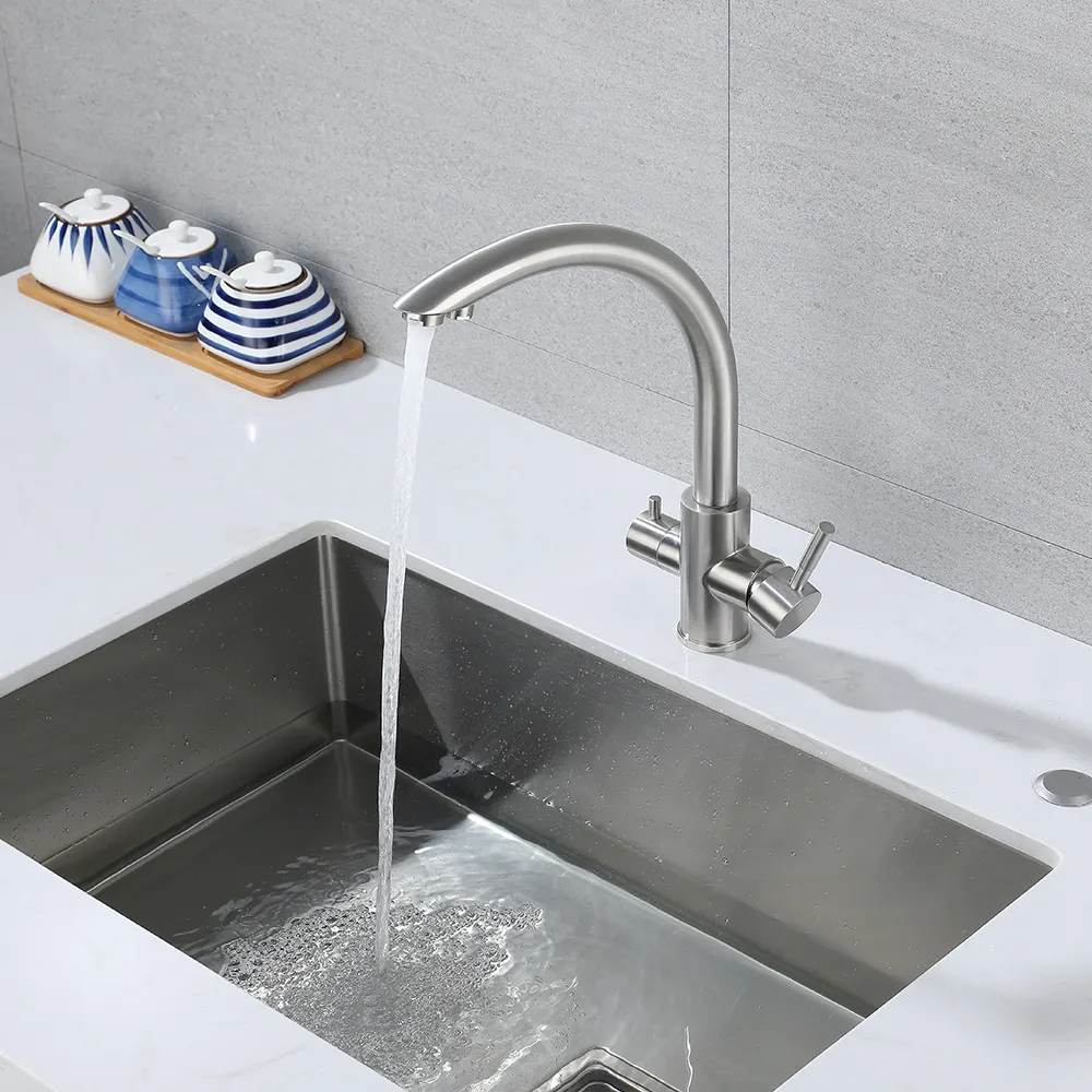 Unique Multi-Function Sinks Mixer 3 in 1 Tap Filter Water Three Way Faucet