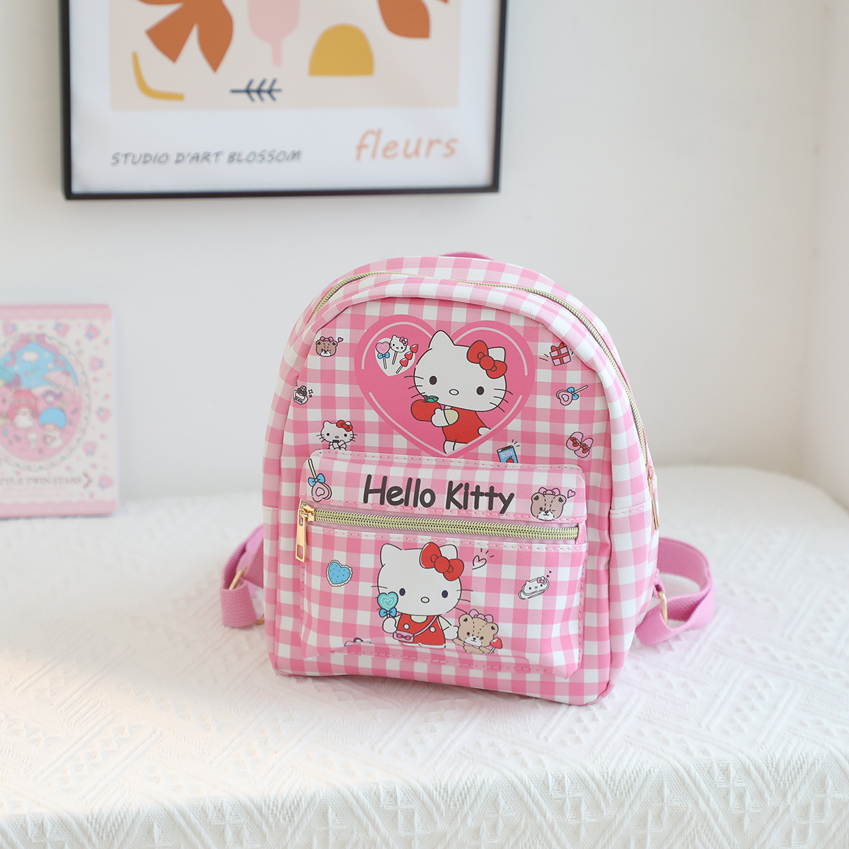 Sanrioed Anime Mymelody Kuromi Cinnamoroll Children Backpack Travel Bag Schoolbag Kindergarten Bookbag Mochila Birthday Gift