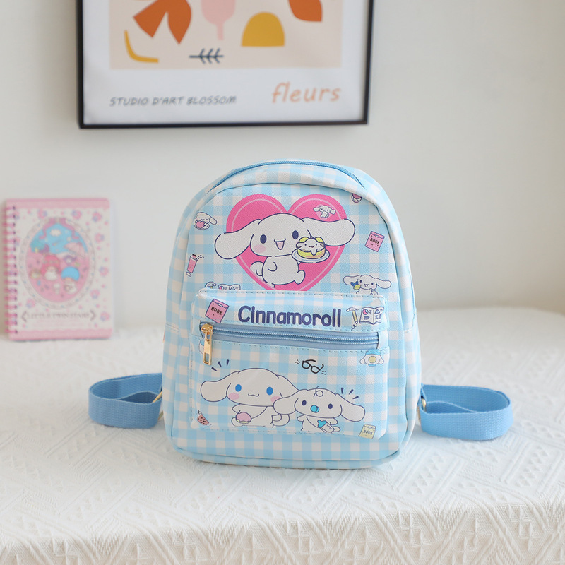 Sanrioed Anime Mymelody Kuromi Cinnamoroll Children Backpack Travel Bag Schoolbag Kindergarten Bookbag Mochila Birthday Gift