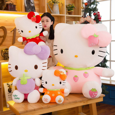 Cute Hello Kt Plush Cat Dolls Soft Stuffed Doll Sofa Sleeping Decorations Plush Toy Hello KT Lighters