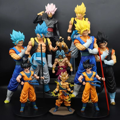 Anime Dragon  Z Super Saiyan Figurine Model GK Rose Goku Action Figure DBZ Gohan Figures Vegeta Statue Collection Toy Figma