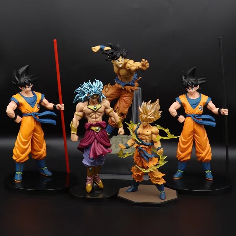 Anime Dragon  Z Super Saiyan Figurine Model GK Rose Goku Action Figure DBZ Gohan Figures Vegeta Statue Collection Toy Figma