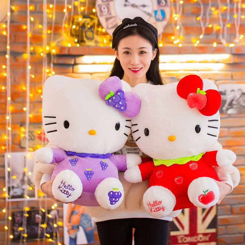 Cute Hello Kt Plush Cat Dolls Soft Stuffed Doll Sofa Sleeping Decorations Plush Toy Hello KT Lighters