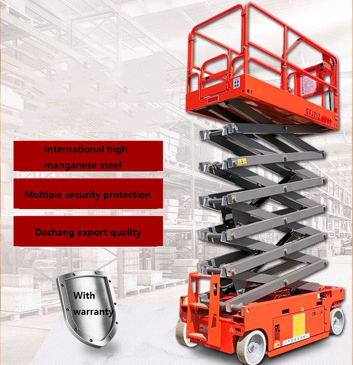 Custom Aerial Working Platform table 500kg Lifting Equipment Four Tires Trailer Mobile Hydraulic Scissor Lift