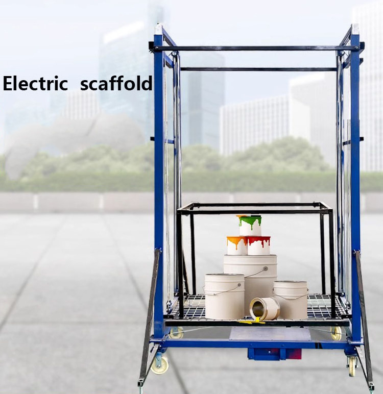 600kg 8m Electric lifting scaffold mobile folding platform decoration home multifunctional elevator