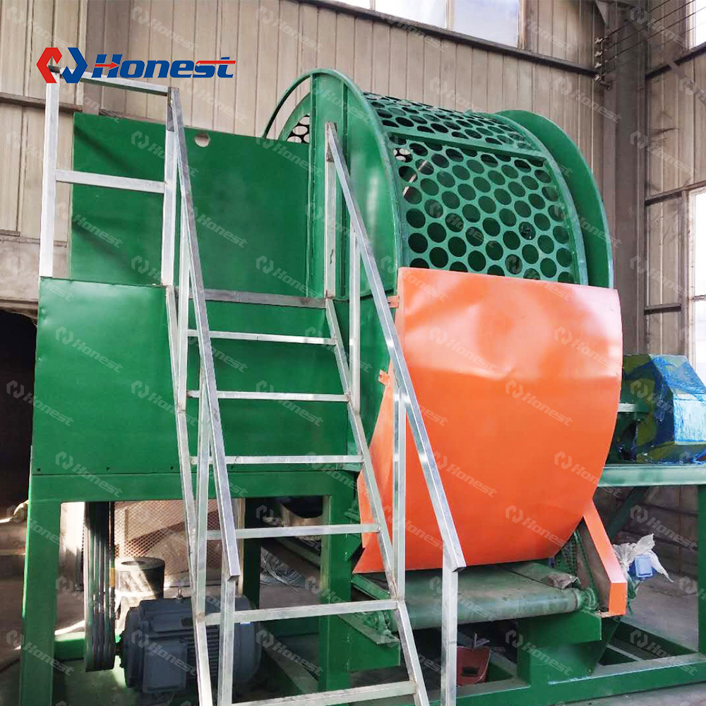 Double Shaft Scrap Tire Recycle Shredding Crusher Machine