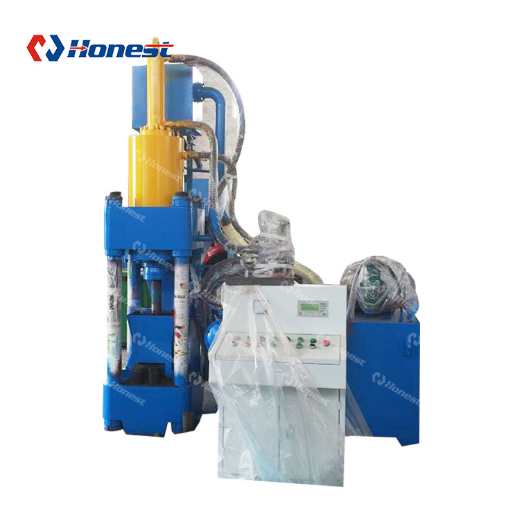 Y83 Briquetting Press Briquetters Automatic Aluminum Iron Metal Scrap Hydraulic Briquette Recycling Machine