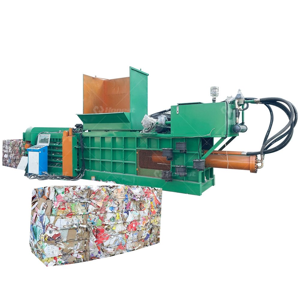 Automatic Cardboard Box Scrap Paper Baler Waste Carton Bale Press Machine