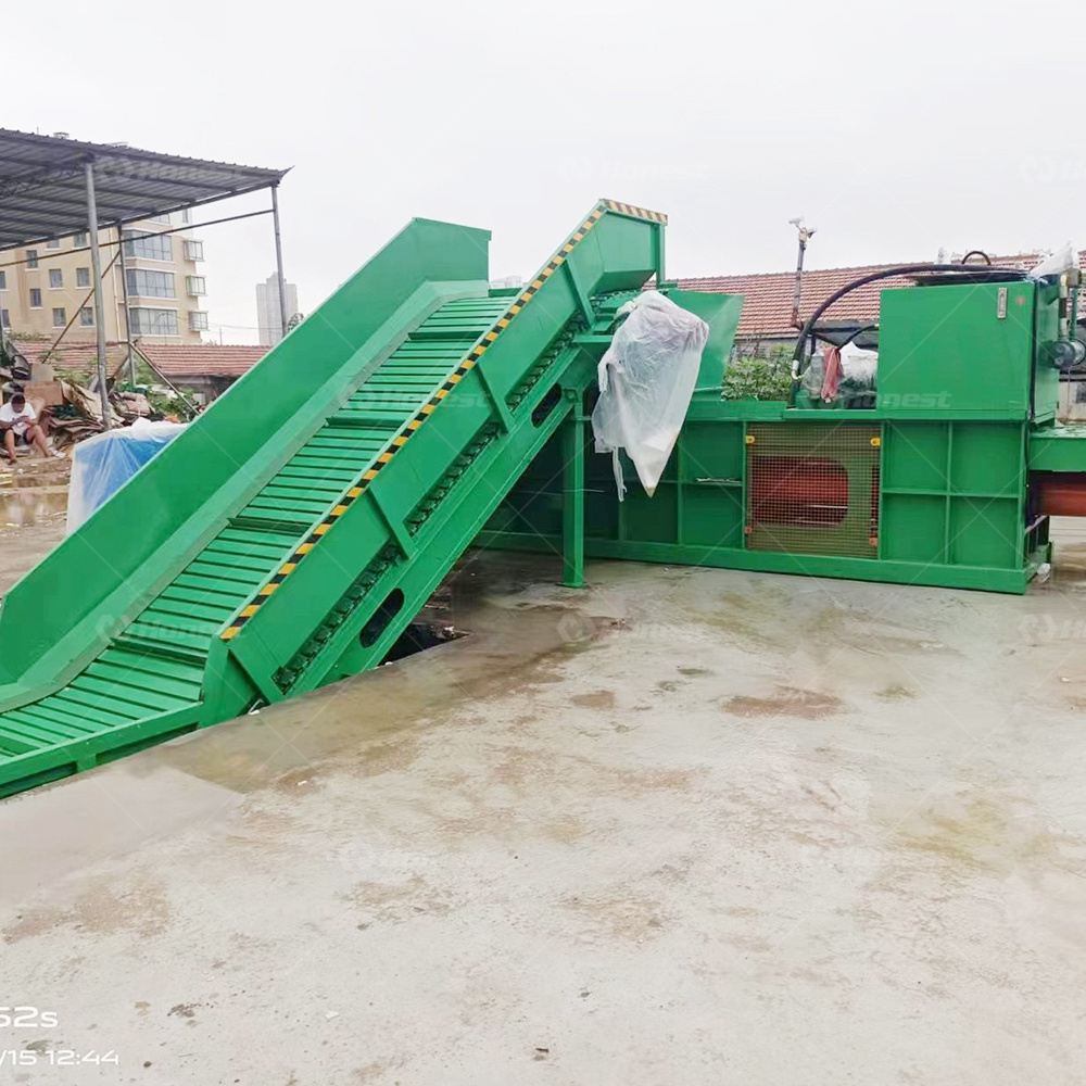 Hot sale popular horizontal cardboard plastic bottles baling press machine paper baler machine