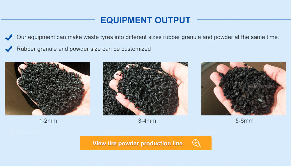 Waste Tyre Crusher Shredder Recycling Machine Fully Automated Rubber Granulator and Fine Rubber Grinder