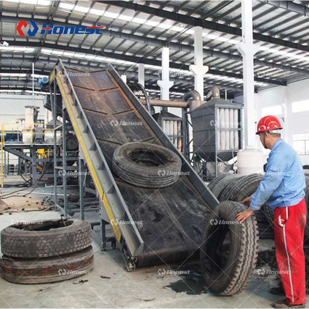 Waste Tyre Crusher Shredder Recycling Machine Fully Automated Rubber Granulator and Fine Rubber Grinder