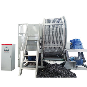 Waste Whole Truck Tyre Shredder Machine Industrial Used Tyre Shredding To Get 3-8cm Rubber Blocks Chips