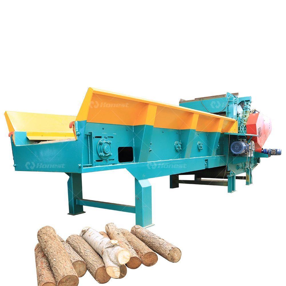 Automatic Feeding Discharging Wood Log Chip Processing Machine Wood Log Cutting Machine Price