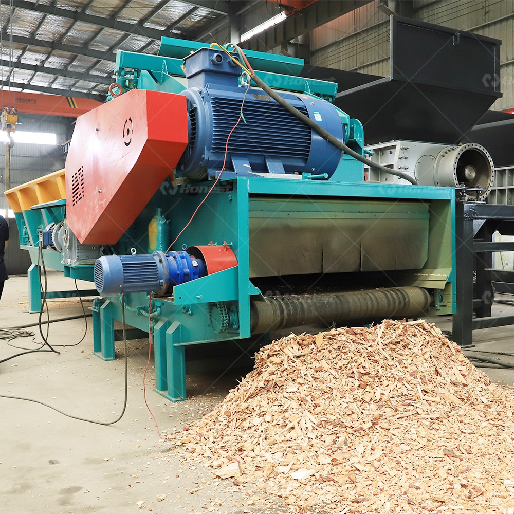 Automatic Feeding Discharging Wood Log Chip Processing Machine Wood Log Cutting Machine Price