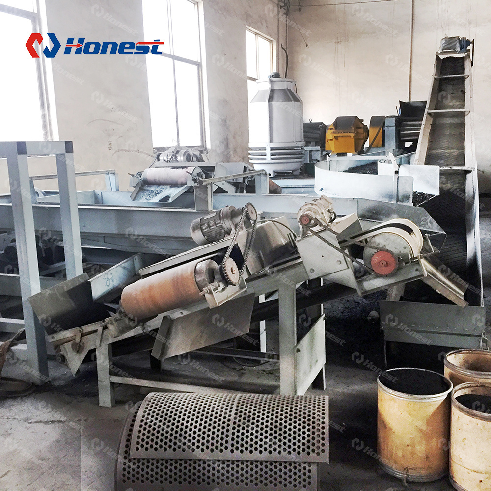 Double Roller Rubber Crusher Old Tyre Recycle Machinery