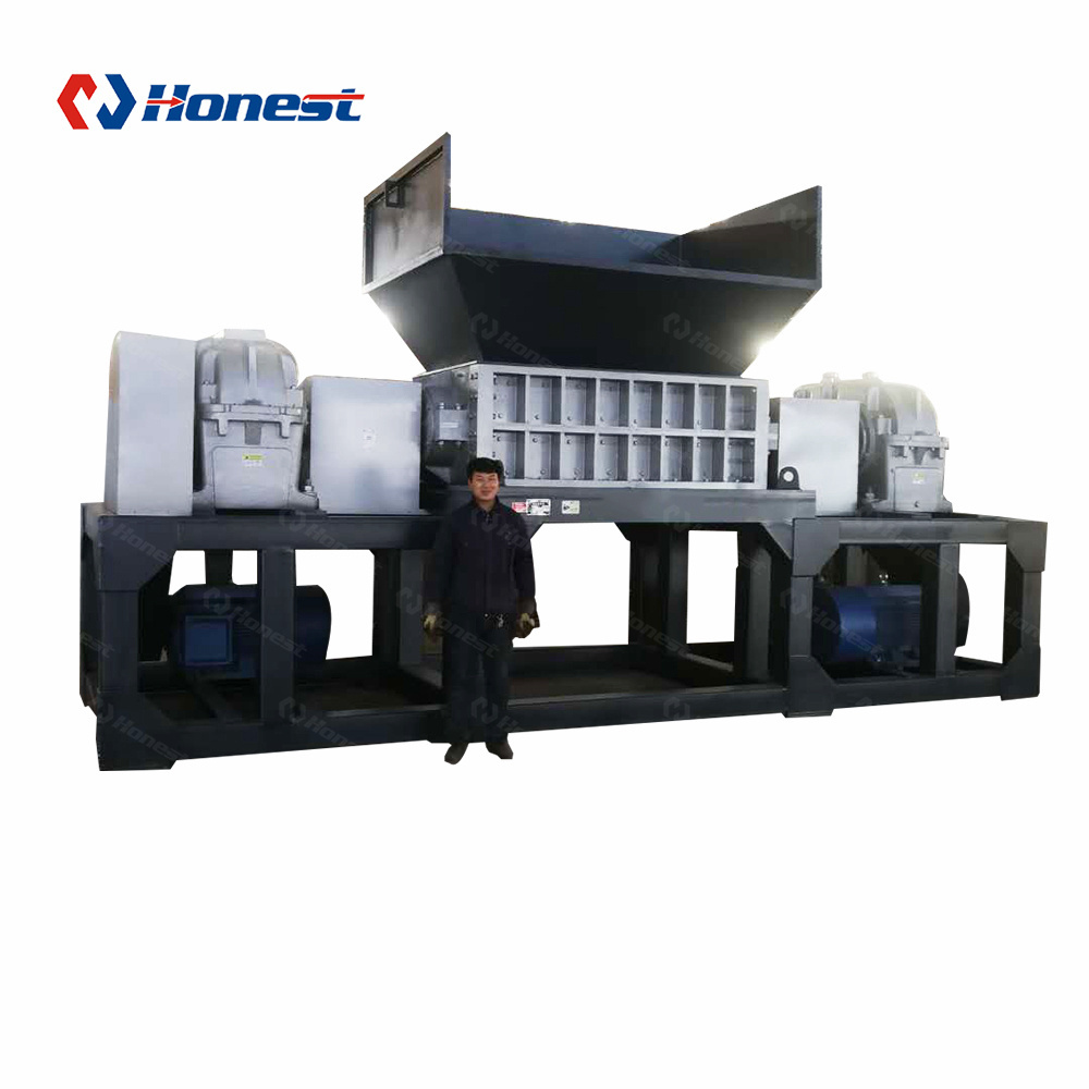 Double Shaft Waste Textile Shredder