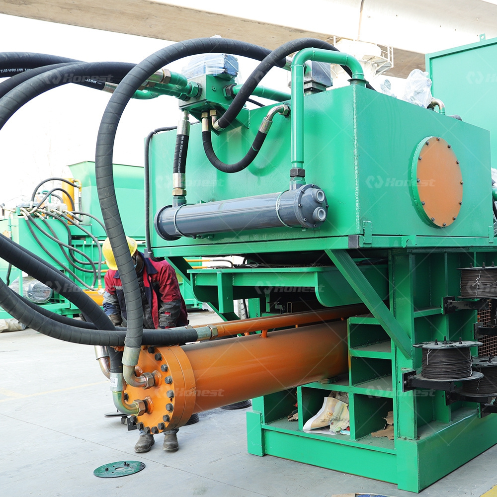 Hot sale popular horizontal cardboard plastic bottles baling press machine paper baler machine