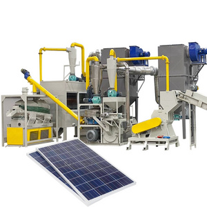 Solar Panel Efficient Recycling Production Line Manufacturers Photovoltaic Cell Crushing Separating Machine