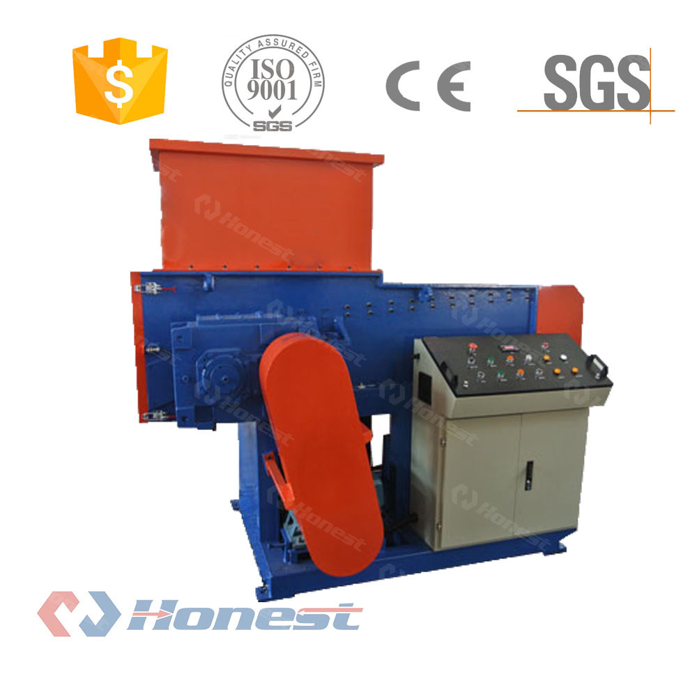 Wood Pallet Industrial Cardboard Shredder / Single Shaft Plastic Shredder Machine