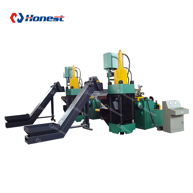 Y83 Briquetting Press Briquetters Automatic Aluminum Iron Metal Scrap Hydraulic Briquette Recycling Machine