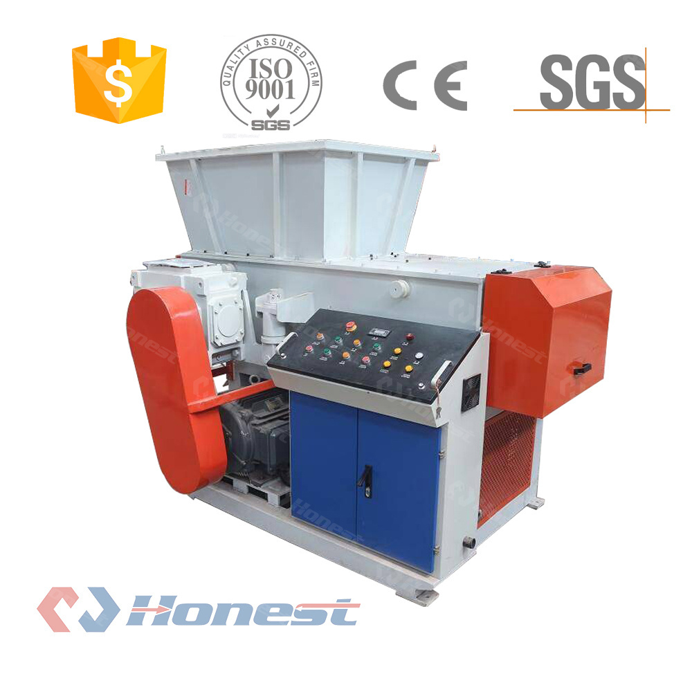 Wood Pallet Industrial Cardboard Shredder / Single Shaft Plastic Shredder Machine