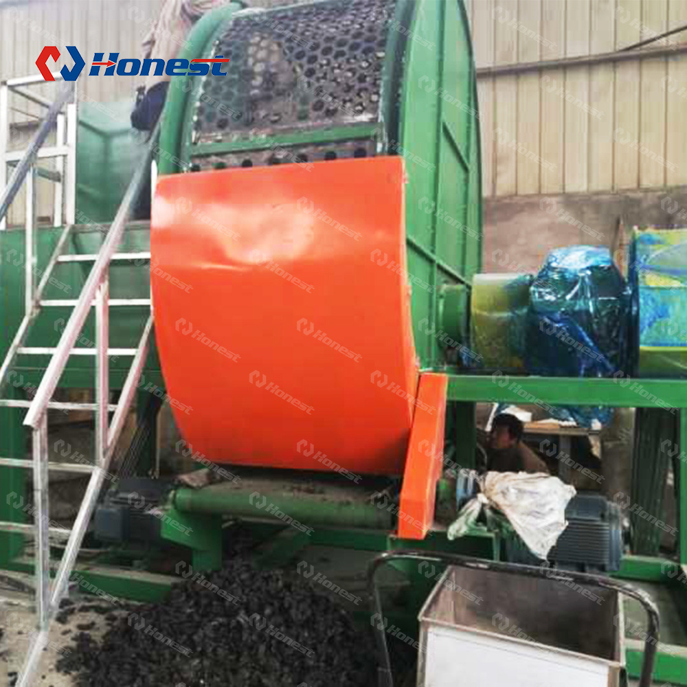 Double Shaft Scrap Tire Recycle Shredding Crusher Machine