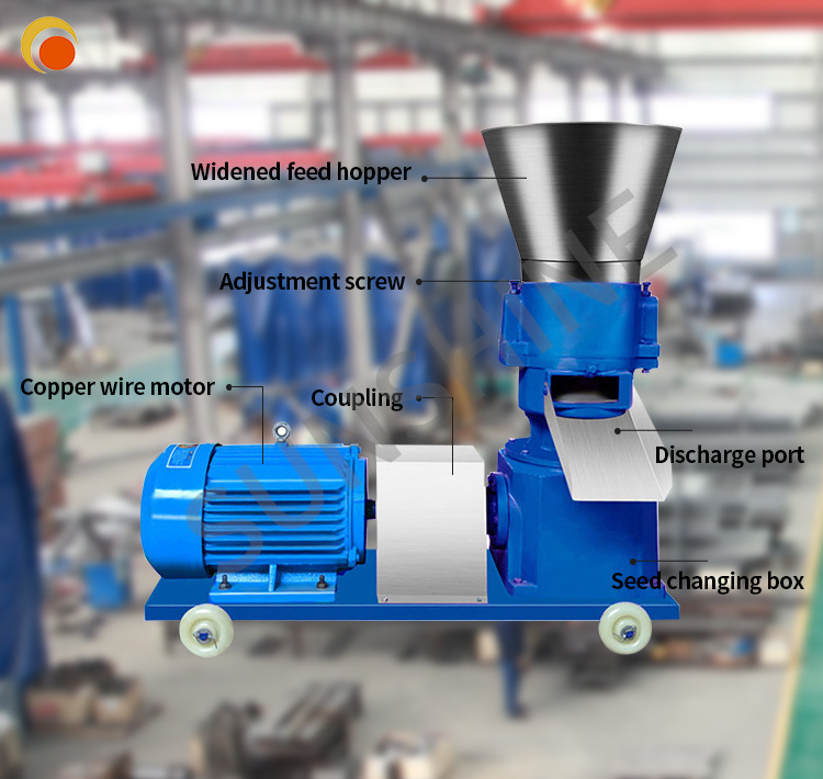 High performance feed pellet machine SUNSHINE floating fish feed pellet making machine pellet making machine for livestock feed