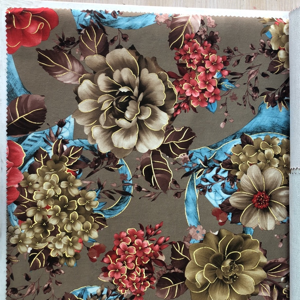 Free Sample 100% Polyester jacquard fabric gobelin vintage materials flower floral vintage fabric