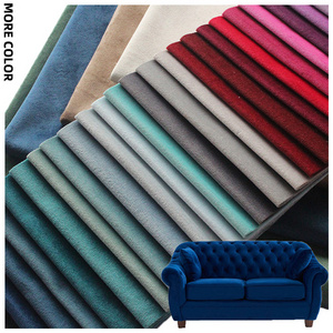 High Quality soft Holland Velvet Fabric 100%Polyester Upholstery plain color holland velvet fabric for sofa curtain living rooms