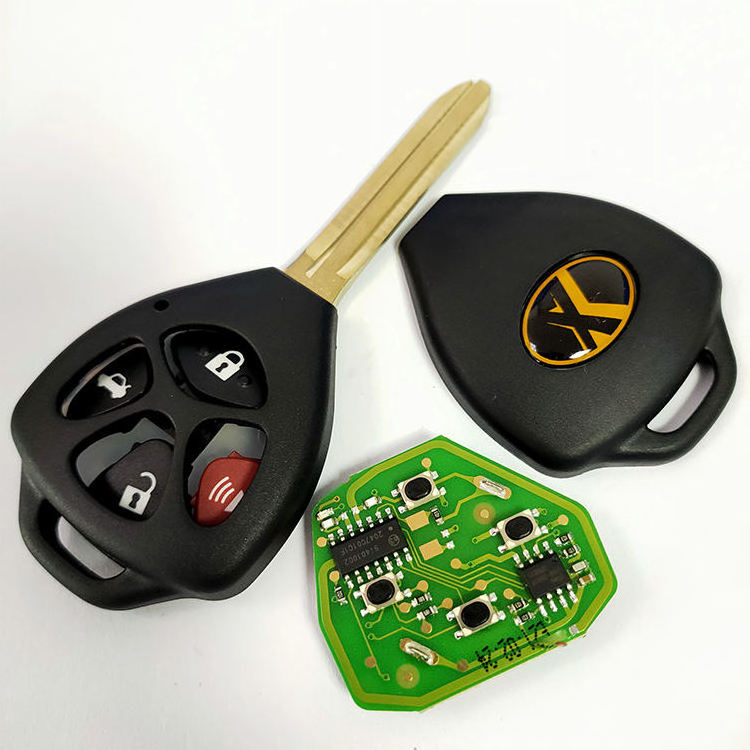 X-Horse Vvdi2 Xkto02en Wired Universal Remote Key For T-Oyota Style F-Lat 4 Buttons Vvdi Vvdi2 Key Tool