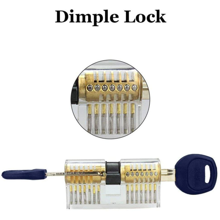 Factory Wholesale Transparent Lock Set 3 Pcs Setel Padlock