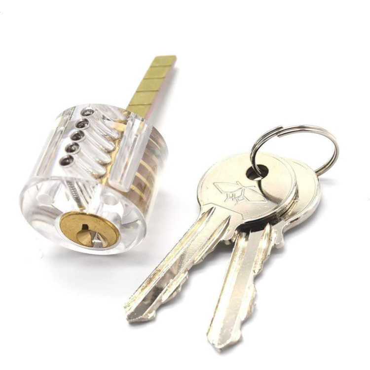 Factory Wholesale Transparent Lock Set 3 Pcs Setel Padlock