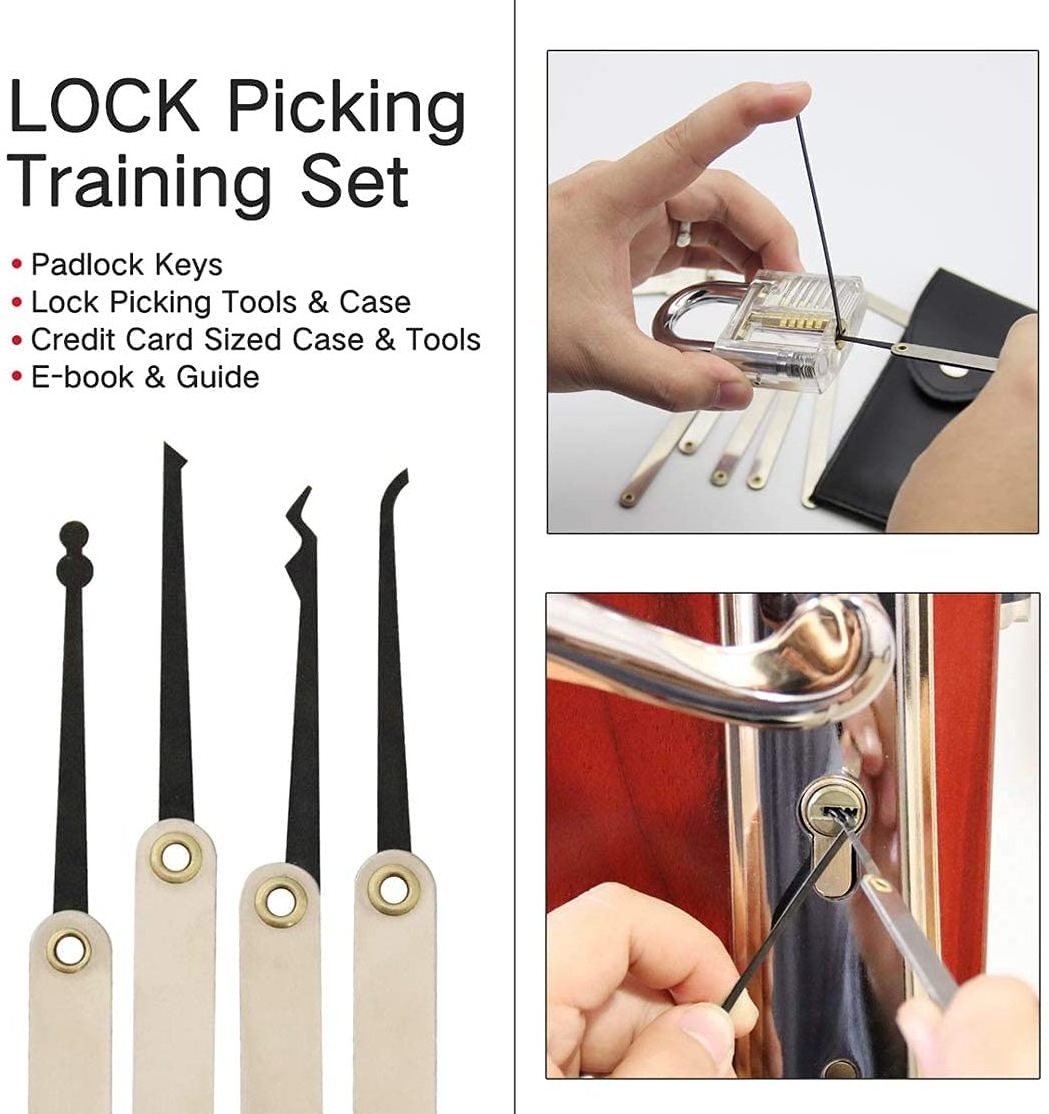 Transparent Practice Lock Picking Tools Lock Pick Set