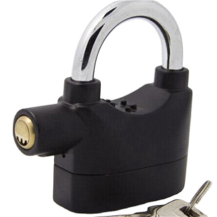 Safety 110db Door Alarm Padlock Anti-theft Waterproof Motorcycle Siren Safety Padlock Lock