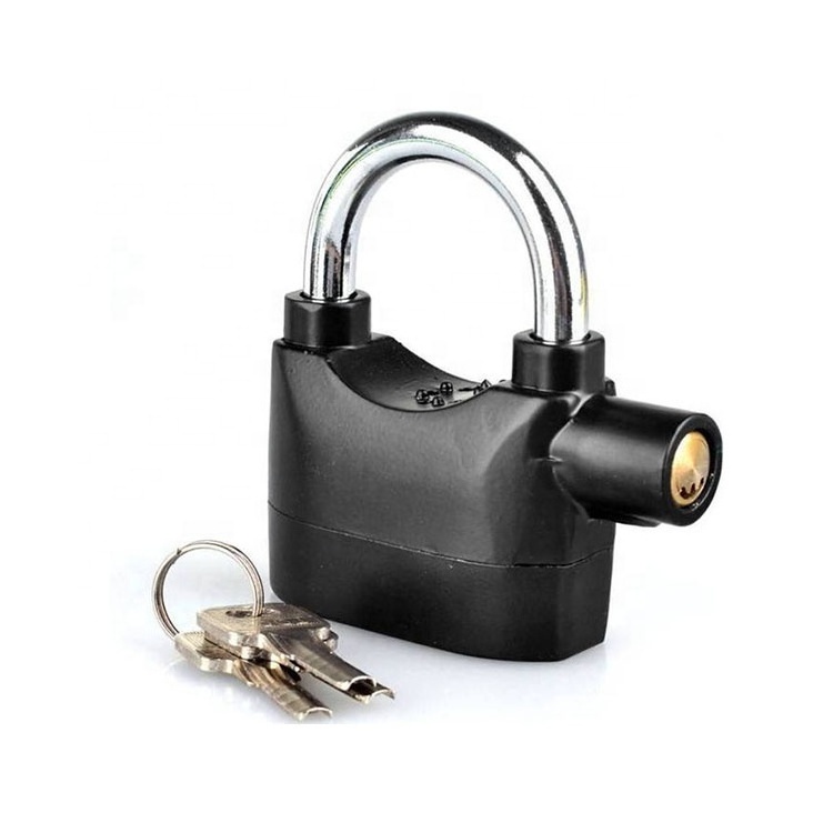 Cheap Waterproof Short Beam Safety Low Power Alarm Aluminium Alloy Padlock with Keys