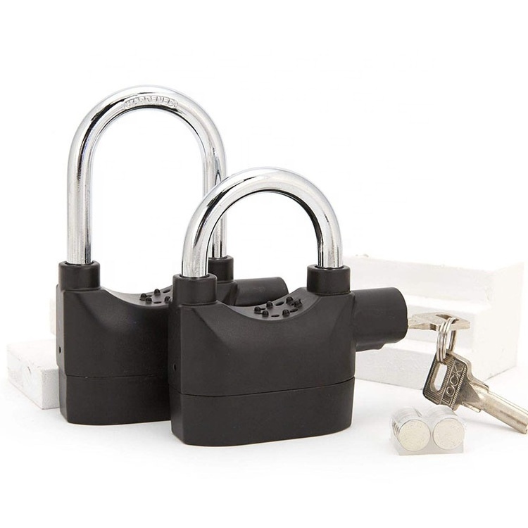 Cheap Waterproof Short Beam Safety Low Power Alarm Aluminium Alloy Padlock with Keys