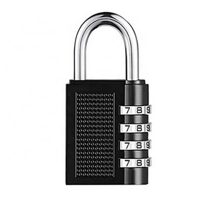 Combination Padlock 4 Digital Combination Lock Security Padlock and School Zinc Alloy Lock