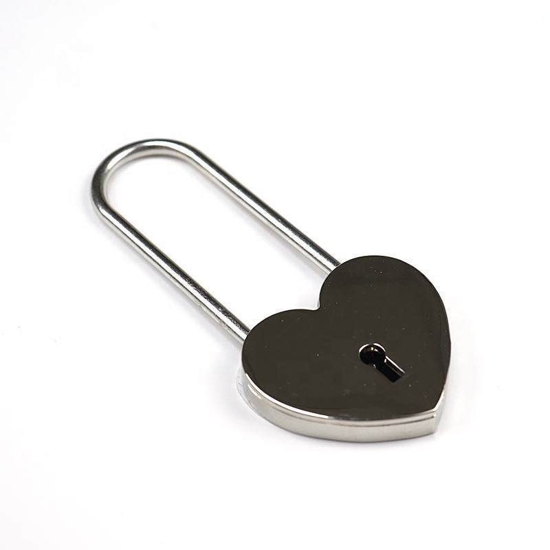 Jewelry Box Storage Box Diary Book Metal Heart Shaped Padlock Mini Lock With Key