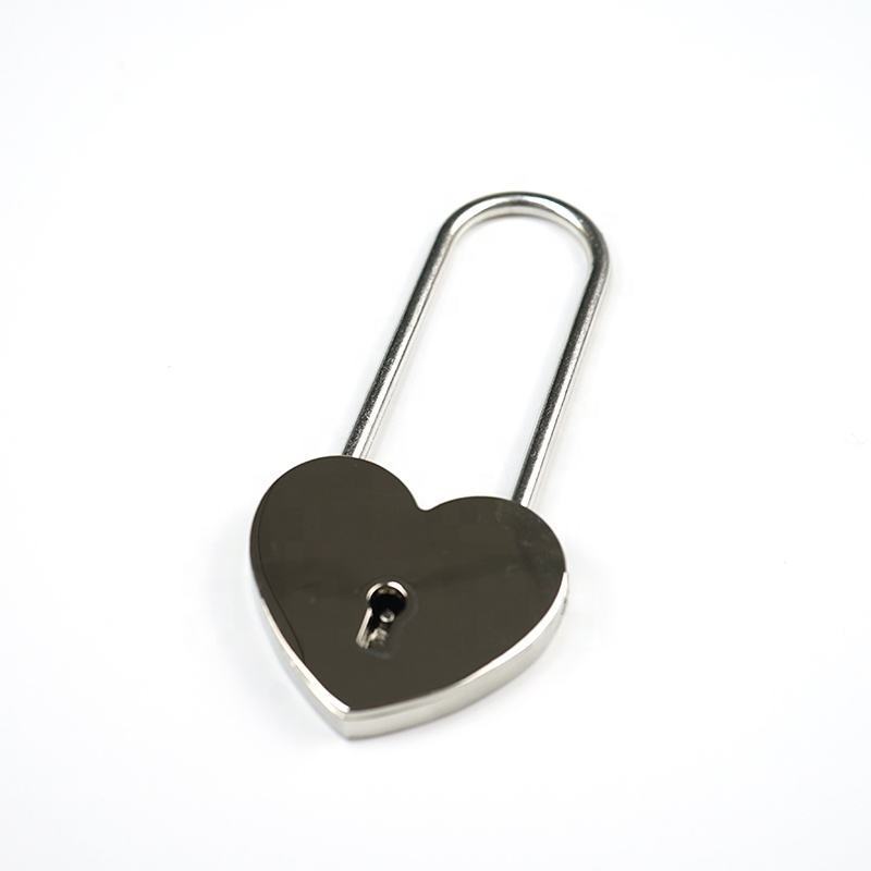 Jewelry Box Storage Box Diary Book Metal Heart Shaped Padlock Mini Lock With Key