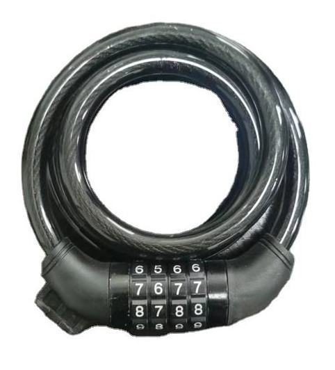 Bike Lock 10*1000mm 4 Code Digital Mtb Grip Bike Cable Bike Combination Chain