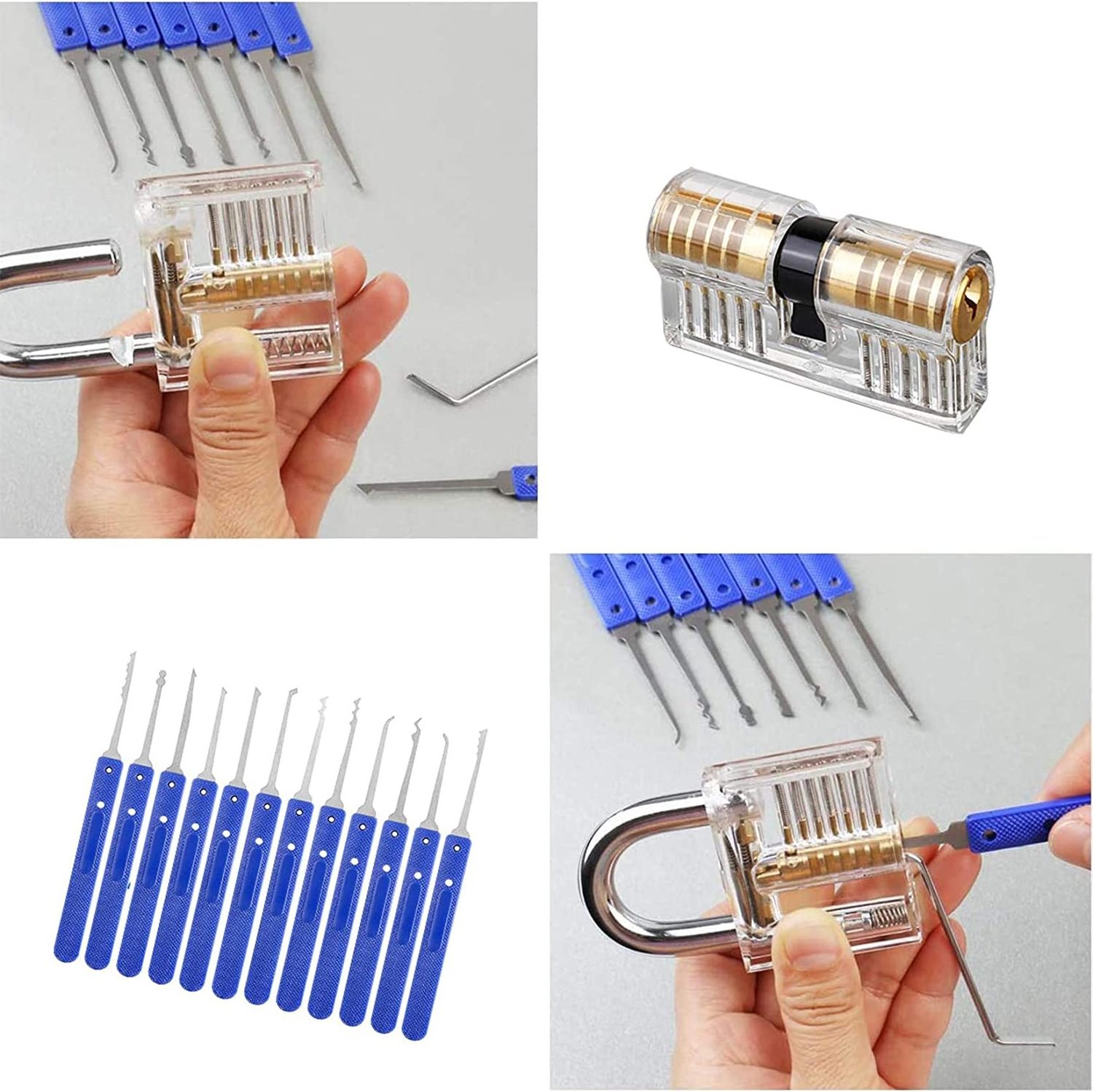 Professional Locksmith Factory Lock Pick Set Practice Lock Training Tool Kit