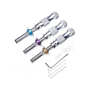 Padlock Tool Cross Pick Tubular Pick Set Locksmith Tools 3 Pcs 7 Pin Advanced Tubular Lock Pick Set