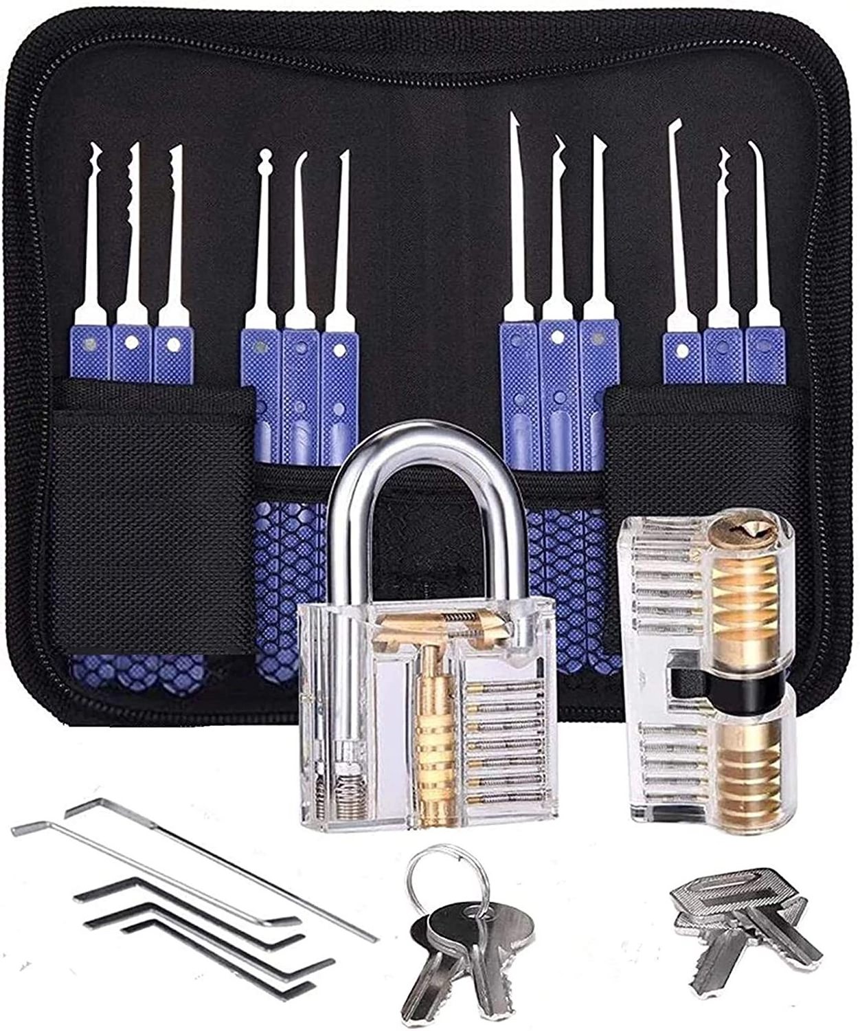 Professional Locksmith Factory Lock Pick Set Practice Lock Training Tool Kit