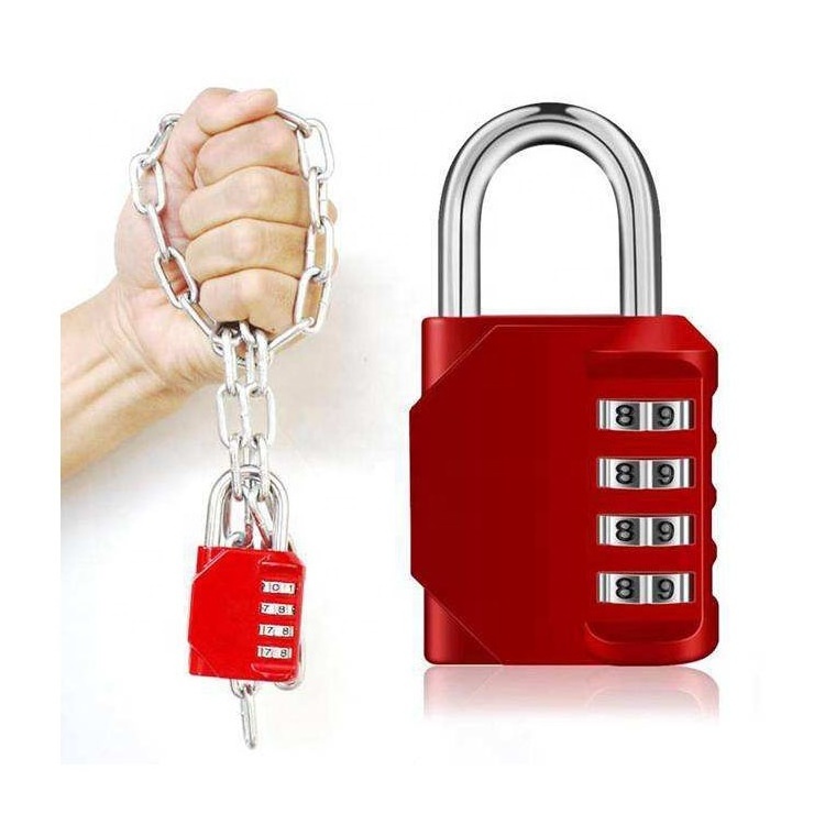 Colorful 4 Digit Number Code Mini Password Lock Combination 4 Digit Number Code Padlocks