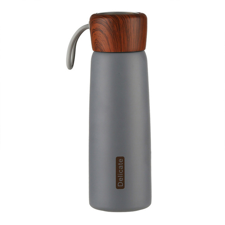 factory price Korean Trend Insulated Tumbler with Rope Thermo Bottle for Lovers Portable Simple Stainless Steel Water Bottles