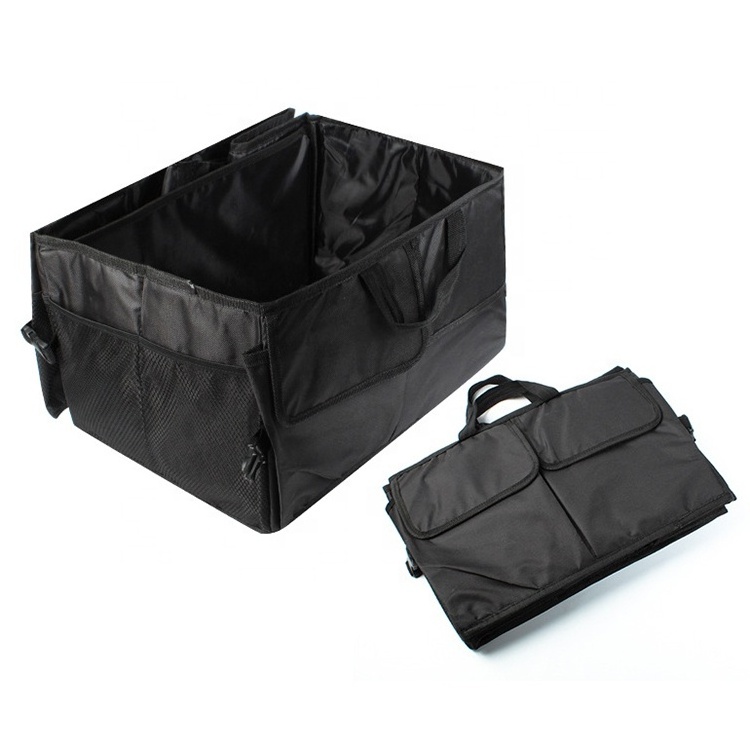 Hot Sale Black Opp Bag Storage Bags Foldable Rectangle Multifunctional Boot Foldable Storage Box For Car Trunk Organizer